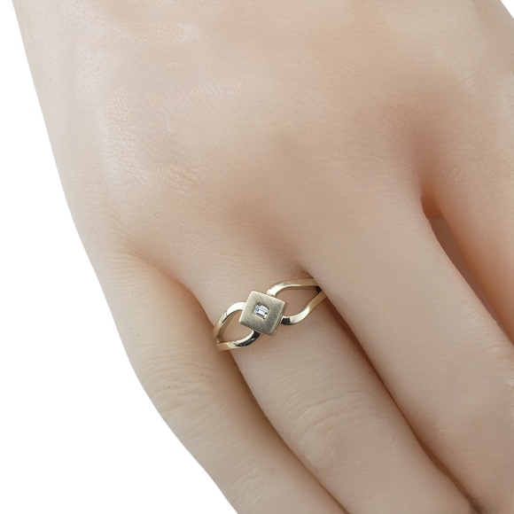 14 Karat Yellow Gold and Diamond Ring Size 6.25 #20747 - Picture 8 of 8